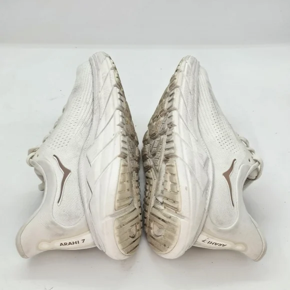 Hoka Arahi 7 Women's Running Shoes, White, US 6B – Preowned - Picture 8 of 13